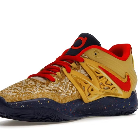 Nike KD15 Gold Red White Navy "Olympic" Basketball DC1975-700 Sz 10 - Picture 6 of 6